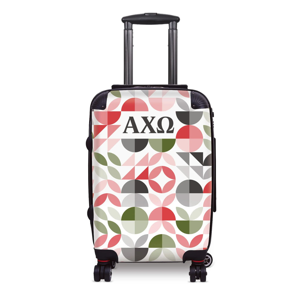 Alpha Chi Omega 20" Carry-on Suitcase Luggage - Geo Petals