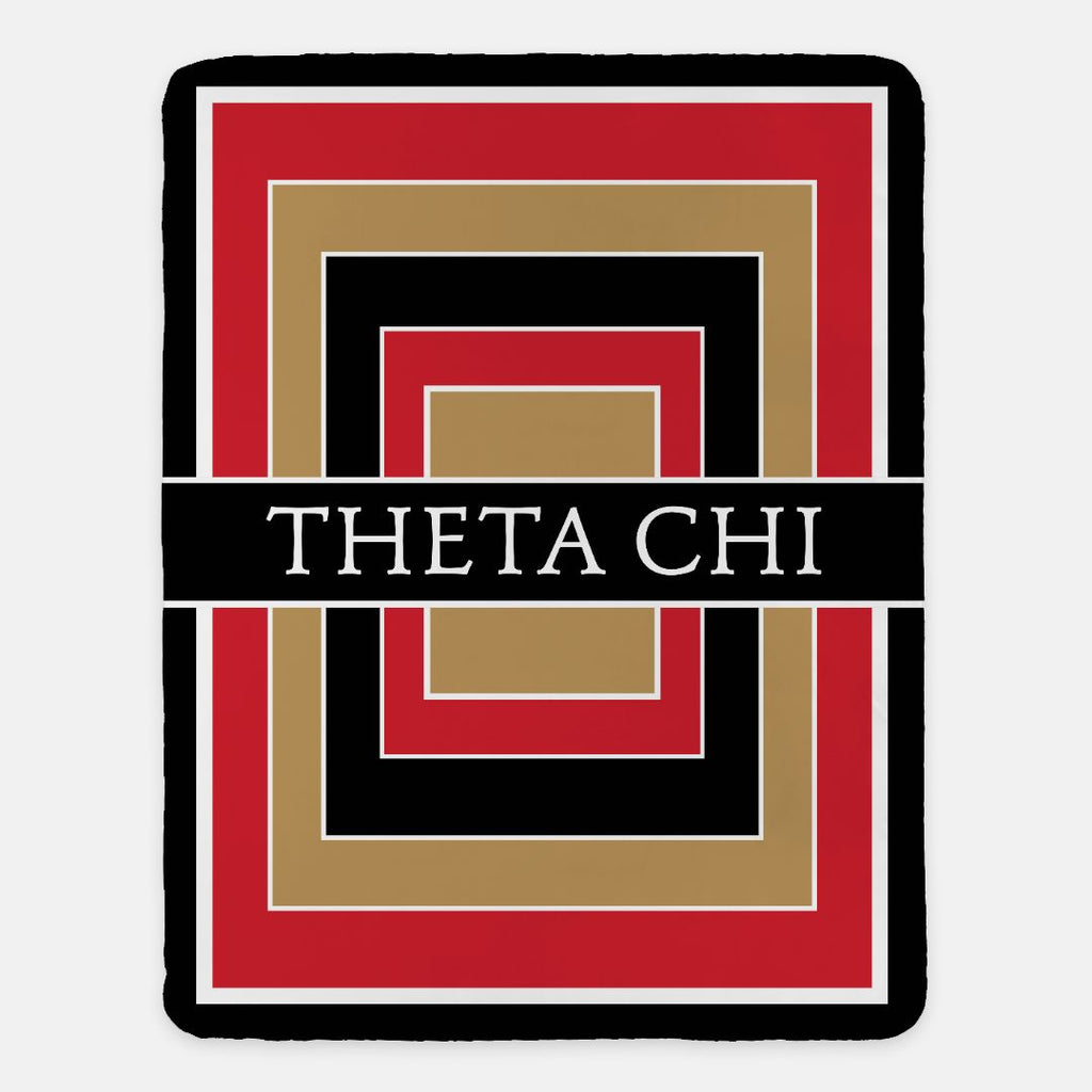 Theta Chi XL 60x80 Sherpa Blanket - Geo | Official Gift Shop