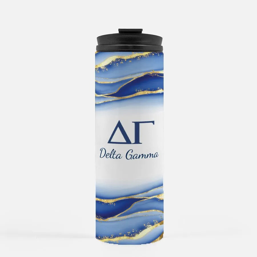 Delta Gamma Thermal Tumbler - Geode - 16 oz. | Gifts and Merchandise | Festive Fit Home