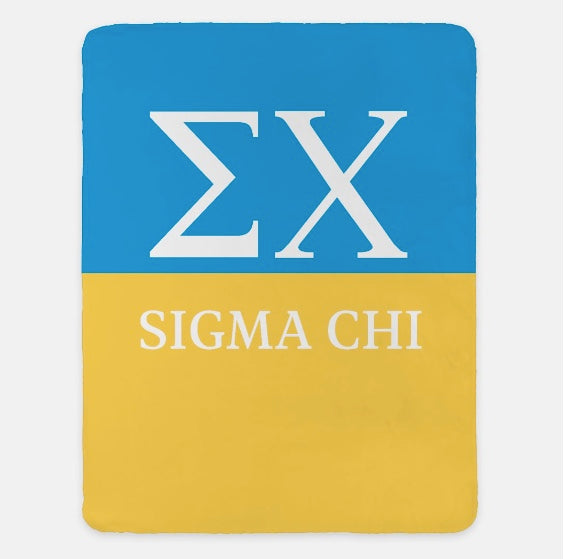 Sigma Chi XL 60x80 Blanket - Coat of Arms | Official Greek Gifts