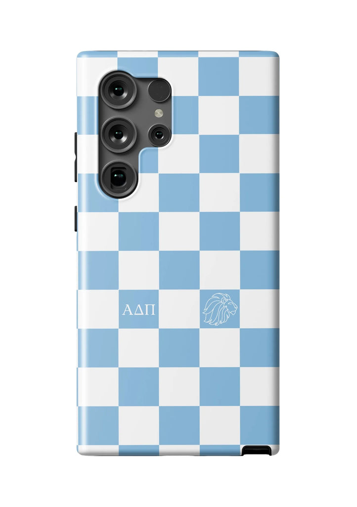 ADPi Samsung Galaxy 24, 23 Mobile Phone Case - Adelphean Blue Check