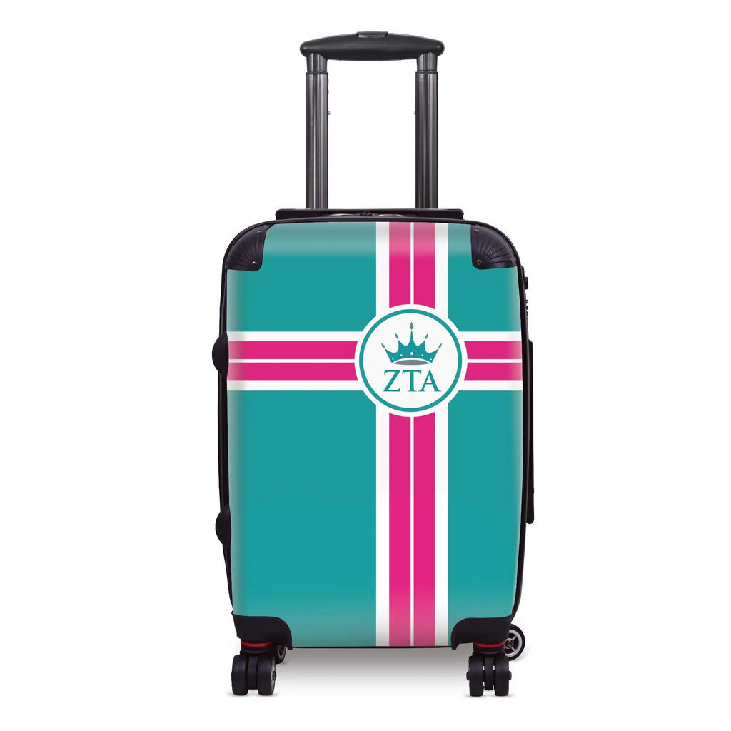 Zeta Tau Alpha  20" Carry-on Suitcase Luggage Cross Stripe | ZTA Gifts