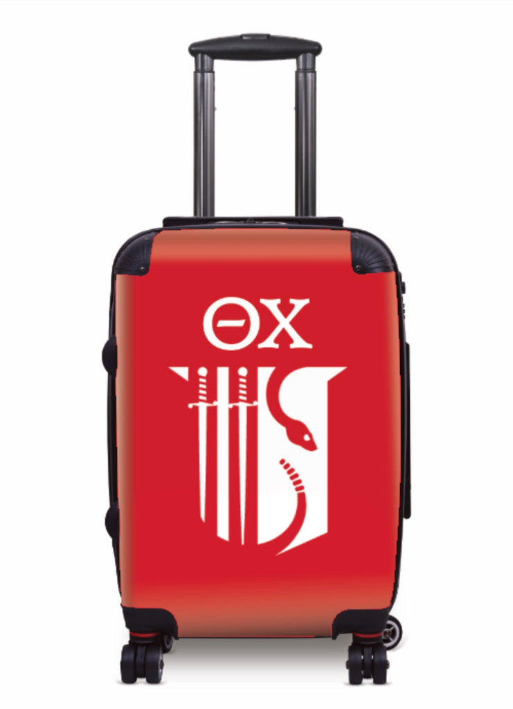 Theta Chi 20" Carry-On Suitcase Luggage Shield | Official Custom Gifts