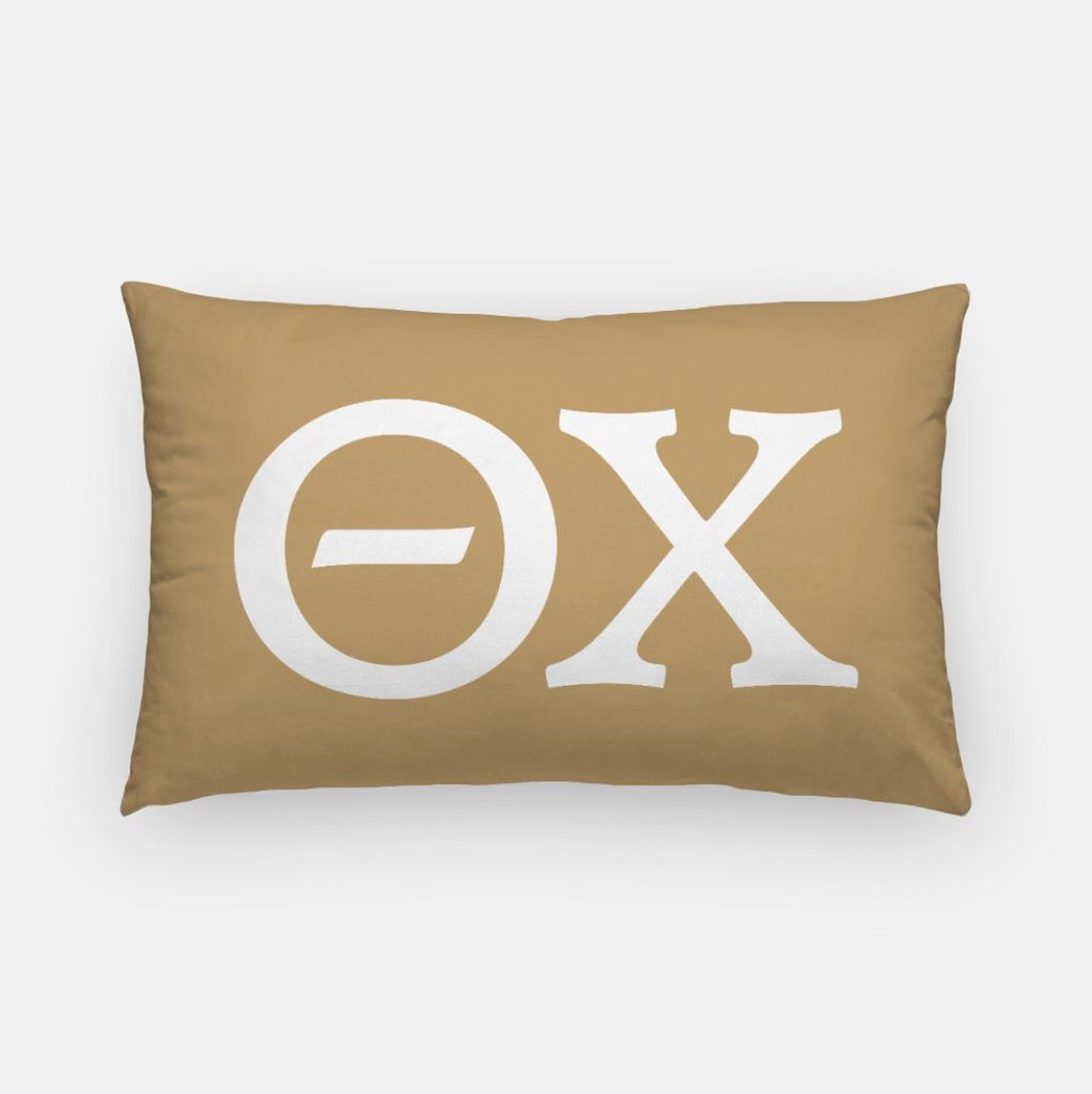 Theta Chi Lumbar Pillow Cover - Greek Letters | Official Gift Shop