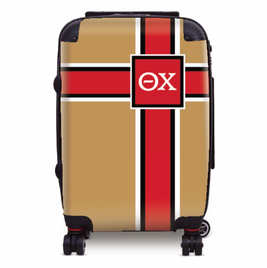 Theta Chi 20" Carry-On Suitcase Luggage Shield | Official Custom Gifts