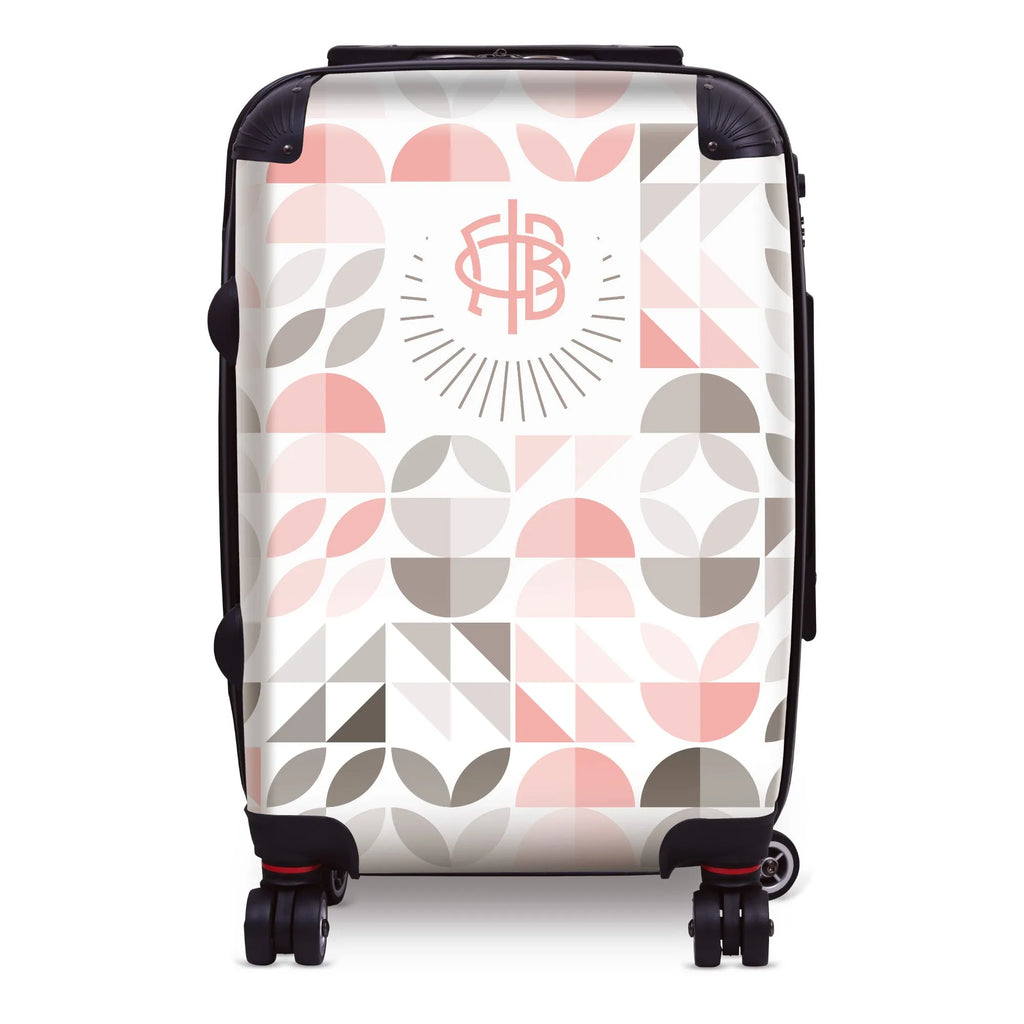 Gamma Phi Beta 20" Carry-on Suitcase Luggage - Geo Petals | Gifts