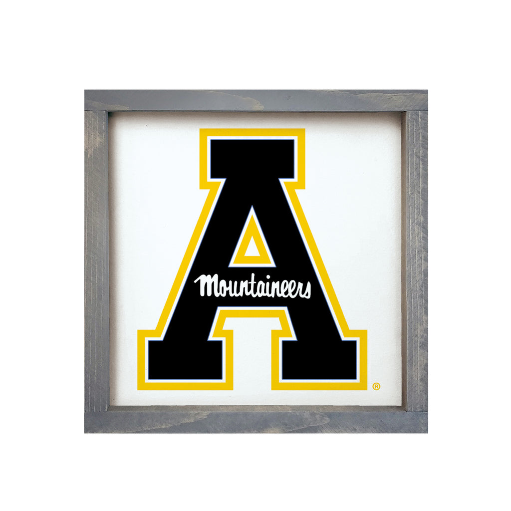 Appalachian State University 12x12 Wood Framed Sign | APP STATE Gifts