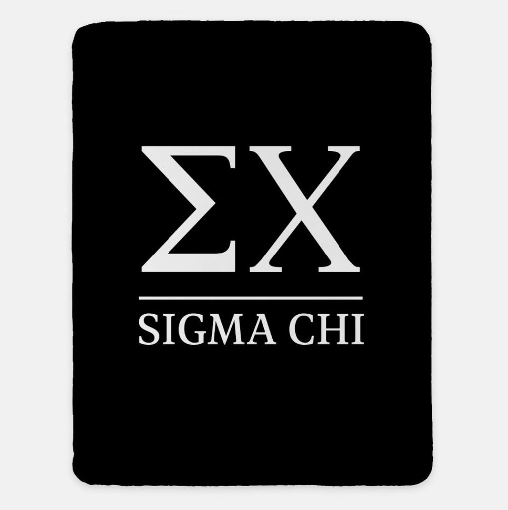 Sigma Chi XL 60x80 Blanket | Official Fraternity Merch | Greek Gifts