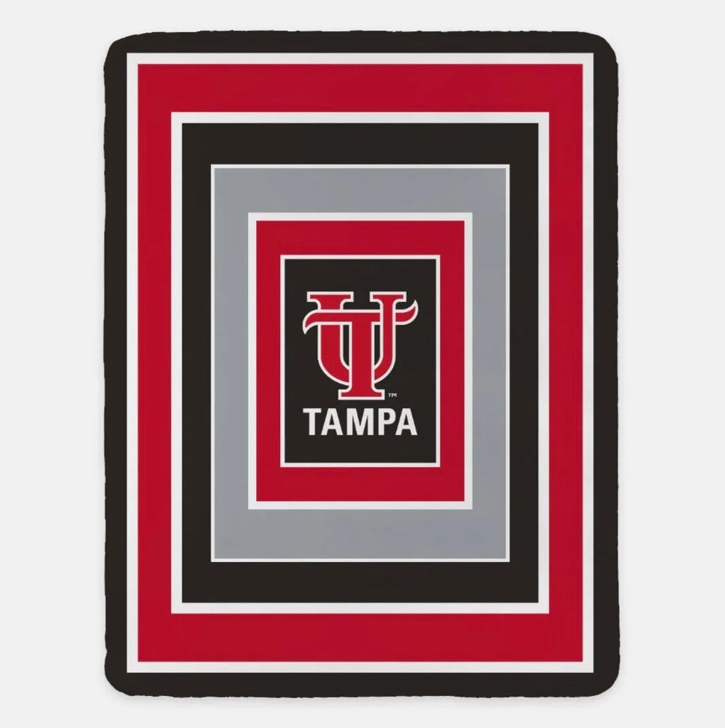 University of Tampa Blanket XL 60x80 Geo | UTampa Fan Merch | Gifts