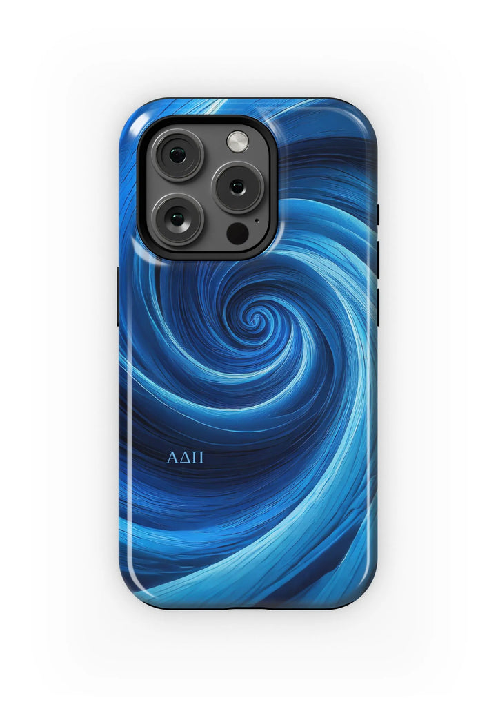 Alpha Delta Pi iPhone 16, 15, 14 Mobile Phone Case - Swirl | ADPi Gift