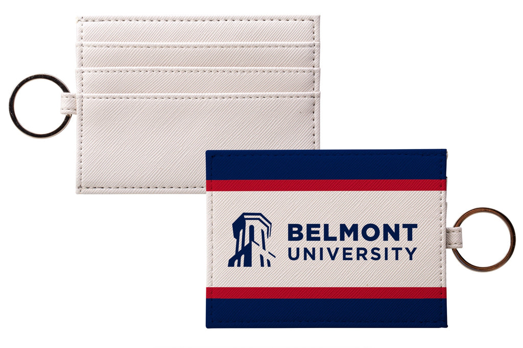 Belmont University Keychain Card Holder - Stripes | Custom Gifts