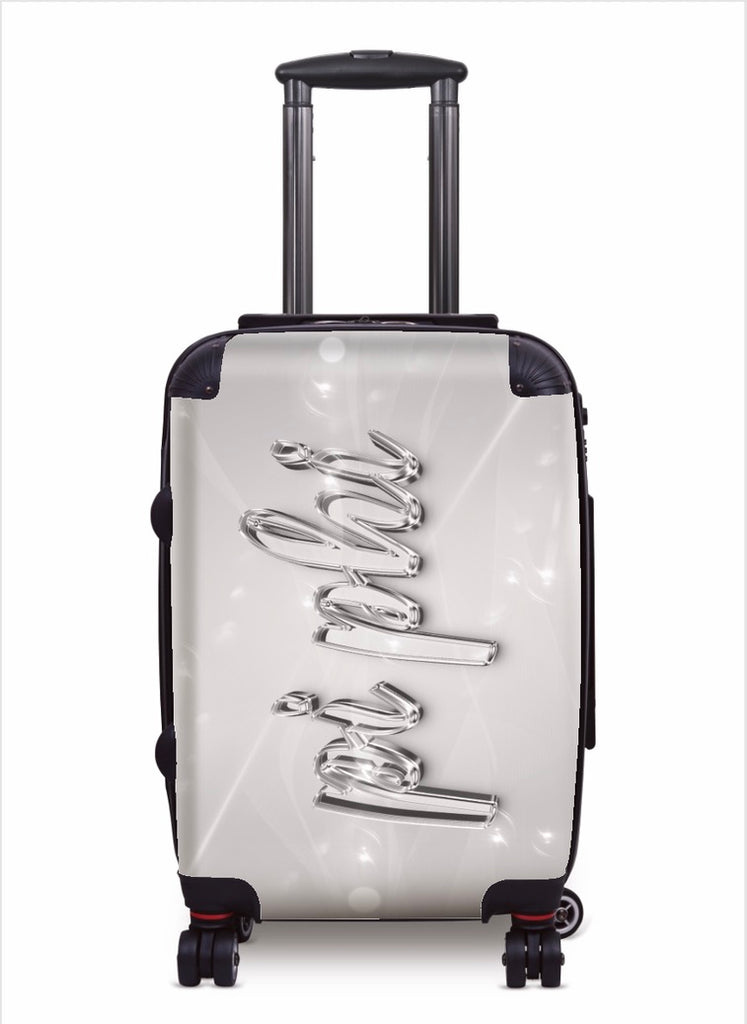 Pi Beta Phi 20" Carry-on Suitcase Luggage - Crystal | Pi Phi Travel Gifts