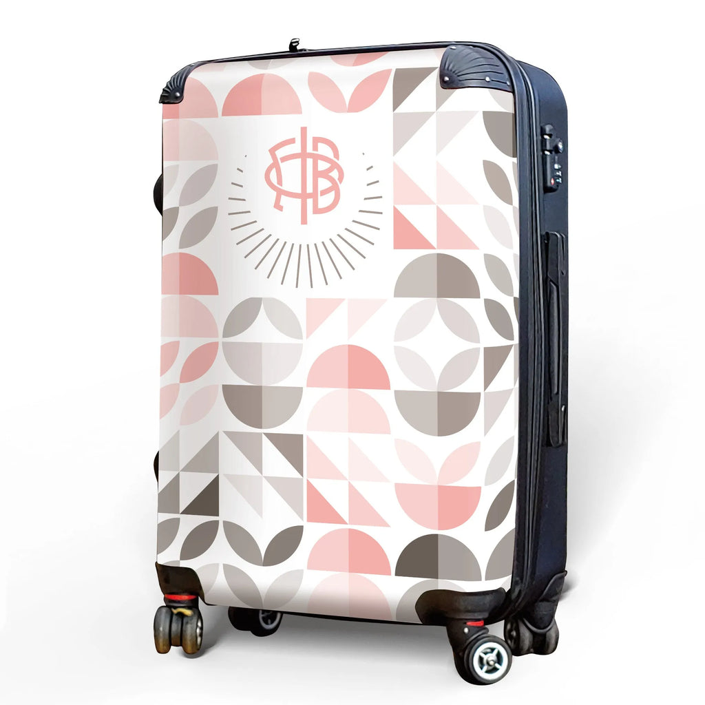 Gamma Phi Beta 20" Carry-on Suitcase Luggage - Geo Petals | Gifts