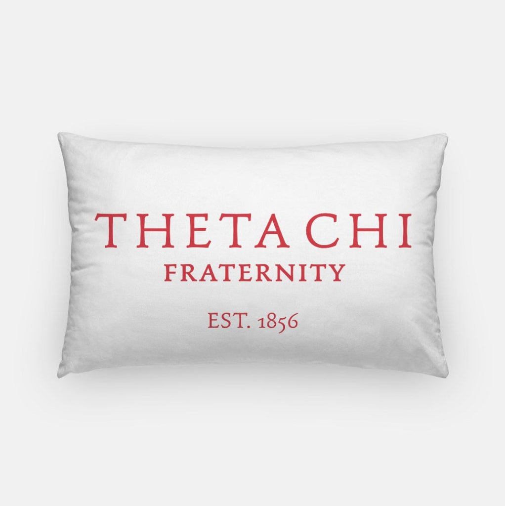 Theta Chi Lumbar Pillow Cover - 1856 | Official Merch | Custom Gifts