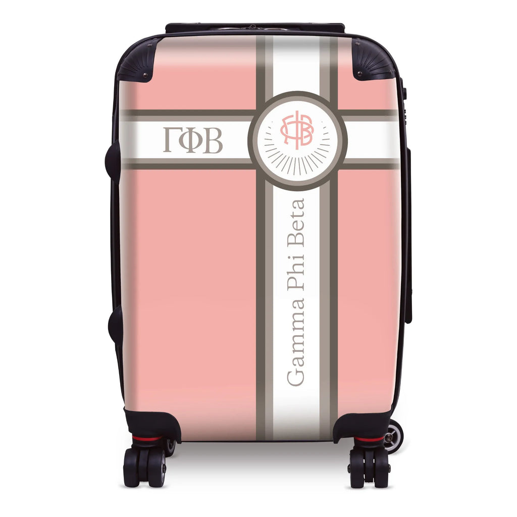 Gamma Phi Beta 20" Carry-on Suitcase Luggage - Cross Stripe | Gifts