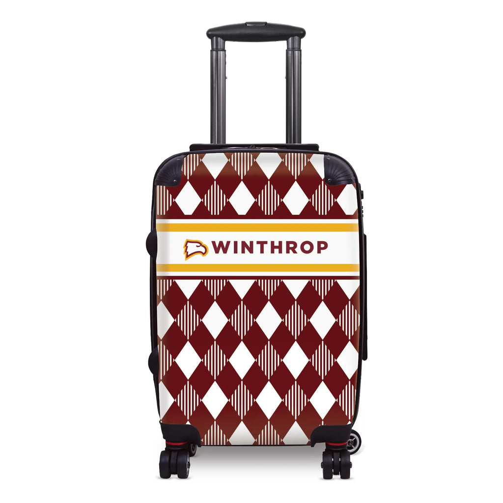 Winthrop University 20" Carry-On Suitcase Luggage - Argyle