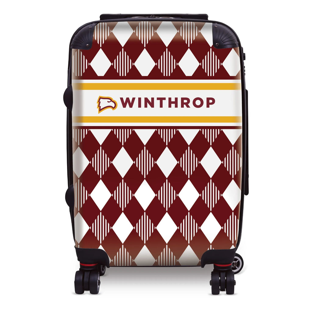 Winthrop University 20" Carry-On Suitcase Luggage - Argyle