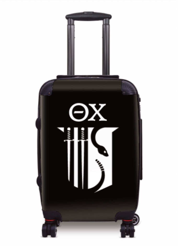 Theta Chi 20" Carry-On Suitcase Luggage Shield | Official Custom Gifts