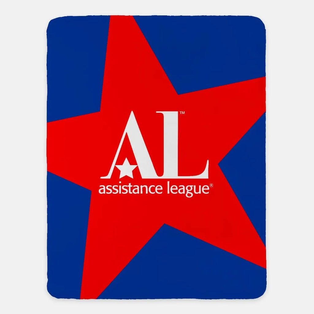 Assistance League Sherpa Blanket - 60"x80" - Star | Gifts and Decor