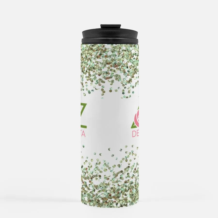 Delta Zeta Tumbler - Glitter 16 oz. | Gifts and Merchandise | Decor | Festive Fit Home