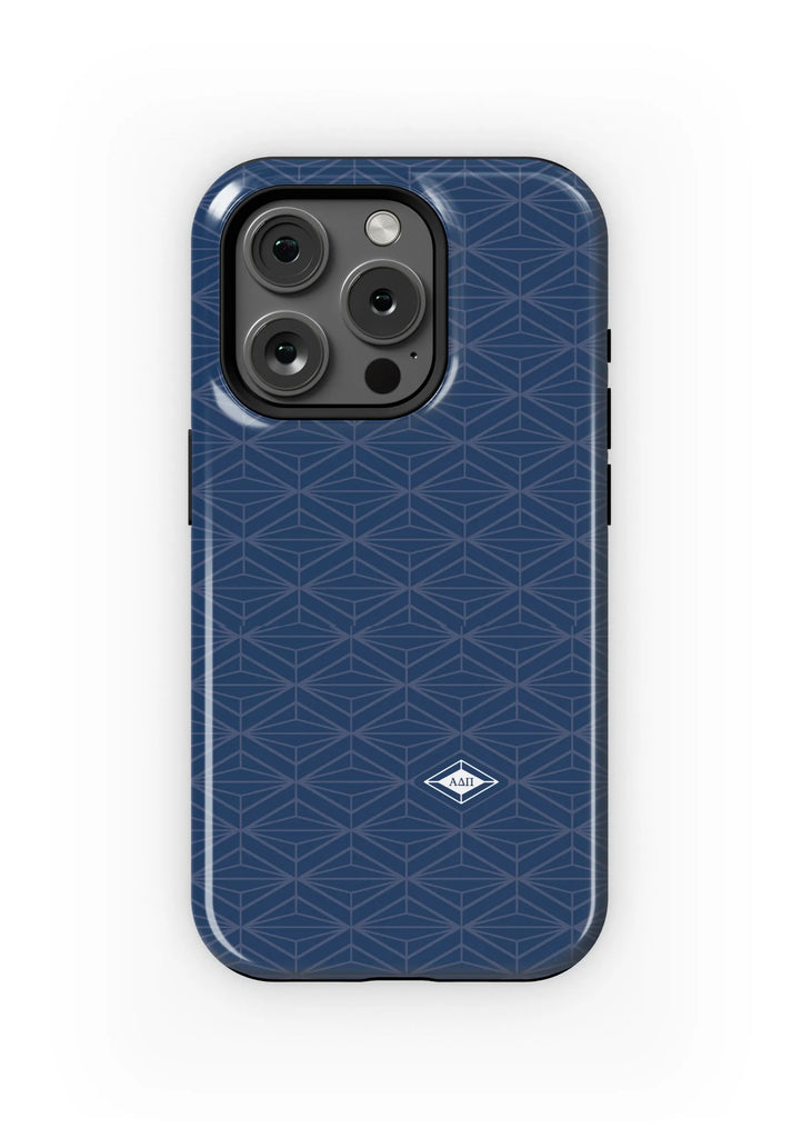 Alpha Delta Pi iPhone 16, 15, 14 Mobile Phone Case  Diamond Pattern