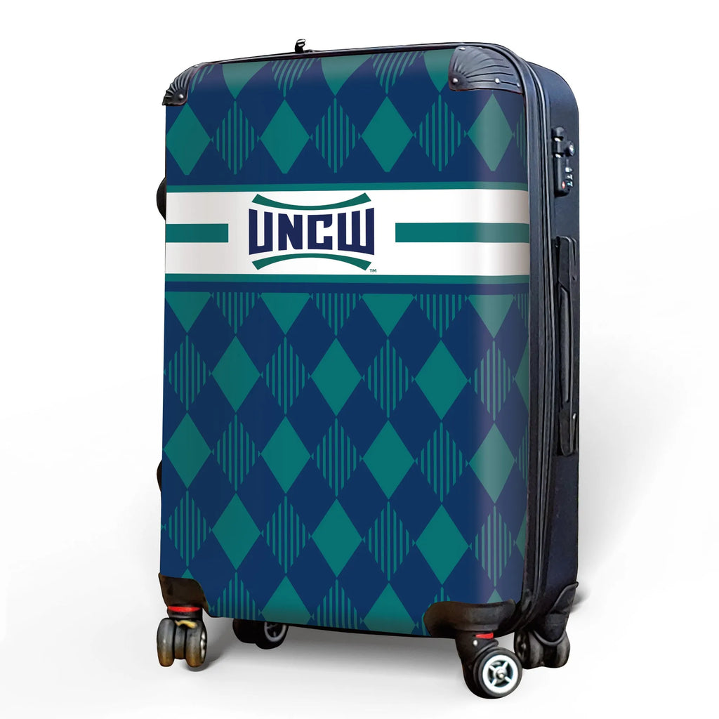 UNC Wilmington 20" Carry-On Suitcase Luggage - Argyle | UNCW