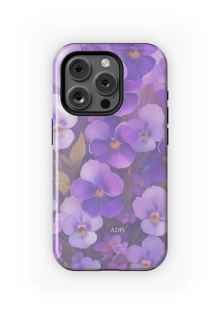 Alpha Delta Pi iPhone 15, 14, 13 Mobile Phone Case - Violets  | Gifts