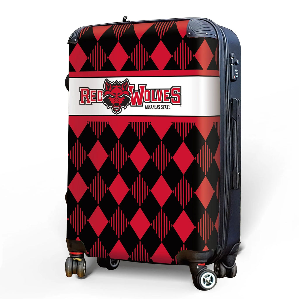 Arkansas State University 20" Carry-On Suitcase Luggage - Argyle