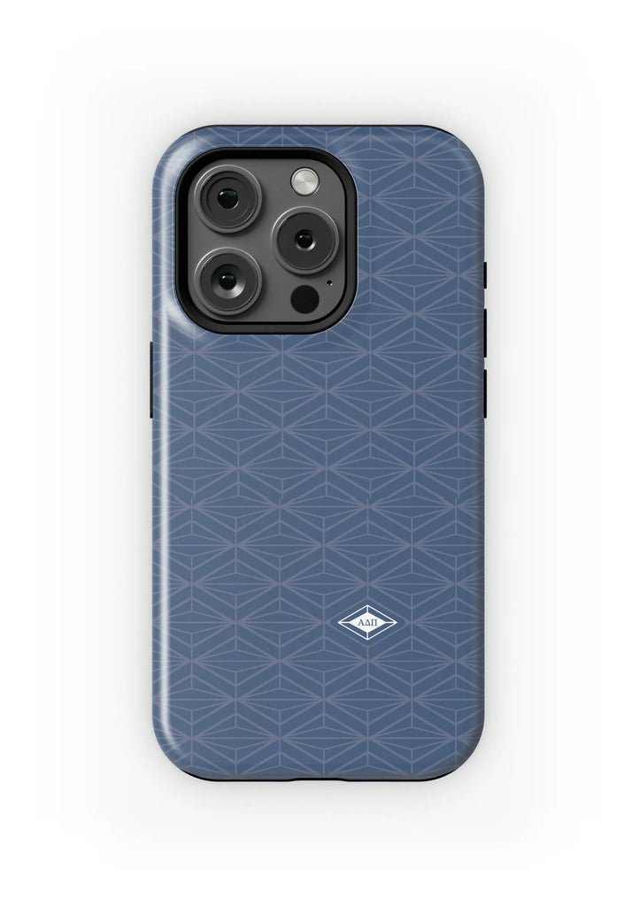 Alpha Delta Pi iPhone 16, 15, 14 Mobile Phone Case  Diamond Pattern