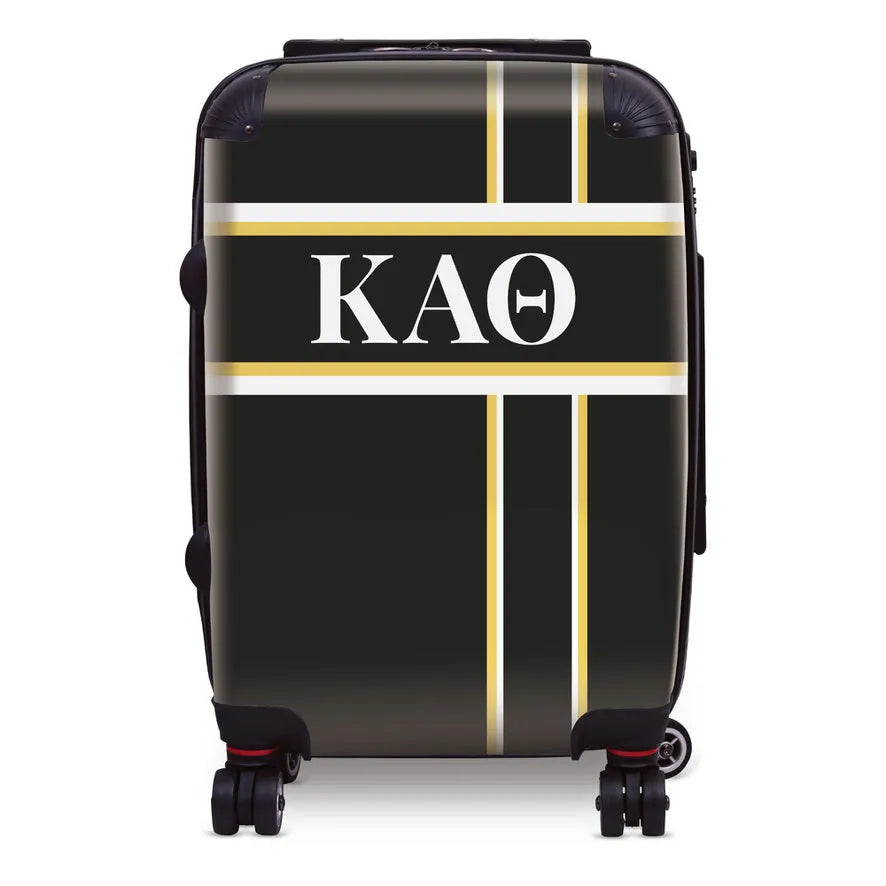 Kappa Alpha Theta 20" Carry-on Suitcase Luggage - Cross Stripe