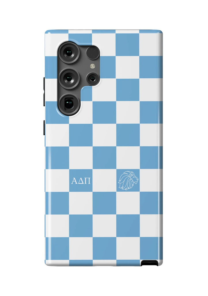 ADPi Samsung Galaxy 24, 23 Mobile Phone Case - Adelphean Blue Check