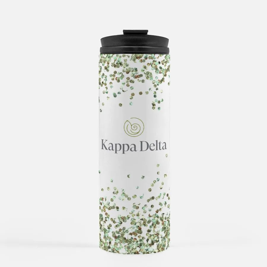 Kappa Delta Thermal Tumbler 16 oz.- Traditional Logo | Water Bottle | Festive Fit Home