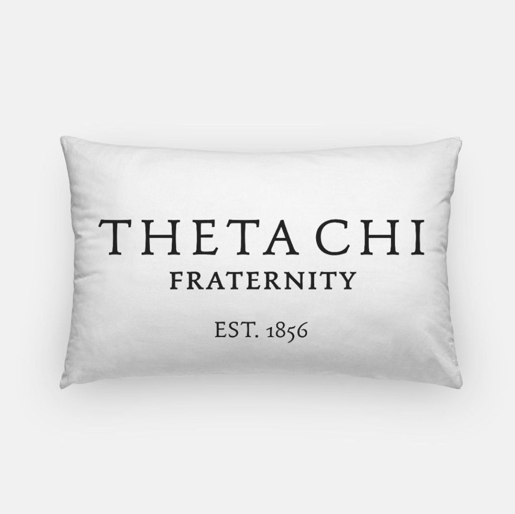 Theta Chi Lumbar Pillow Cover - 1856 | Official Merch | Custom Gifts