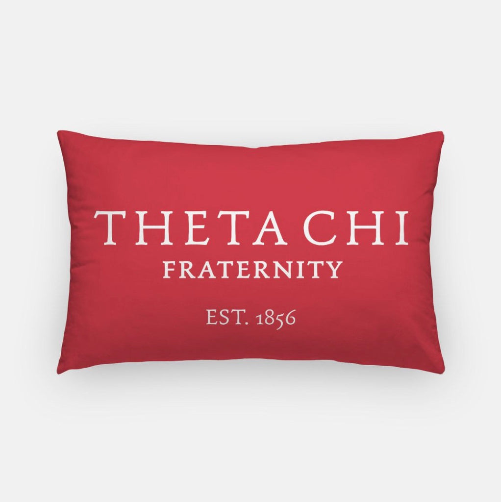 Theta Chi Lumbar Pillow Cover - 1856 | Official Merch | Custom Gifts