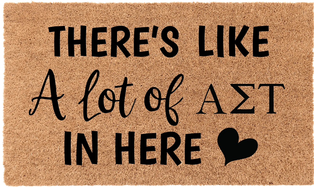 Alpha Sigma Tau Coir Doormat - A Lot of  | Custom Dorm Decor | GiftsAlpha Sigma Tau Coir Doormat - A Lot of  | Custom Dorm Decor | Gifts