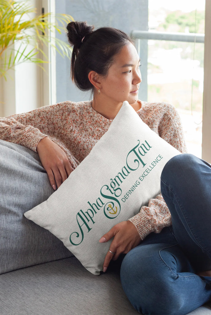 Alpha Sigma Tau Lumbar Pillow Cover - Traditional | Custom Gifts