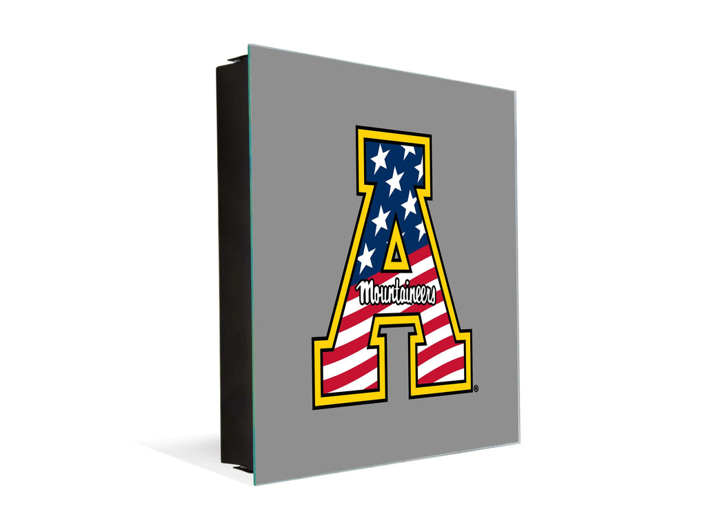 3-in-1 Appalachian State Magnetic Dry-Erase Key Box Hero's Day Mark