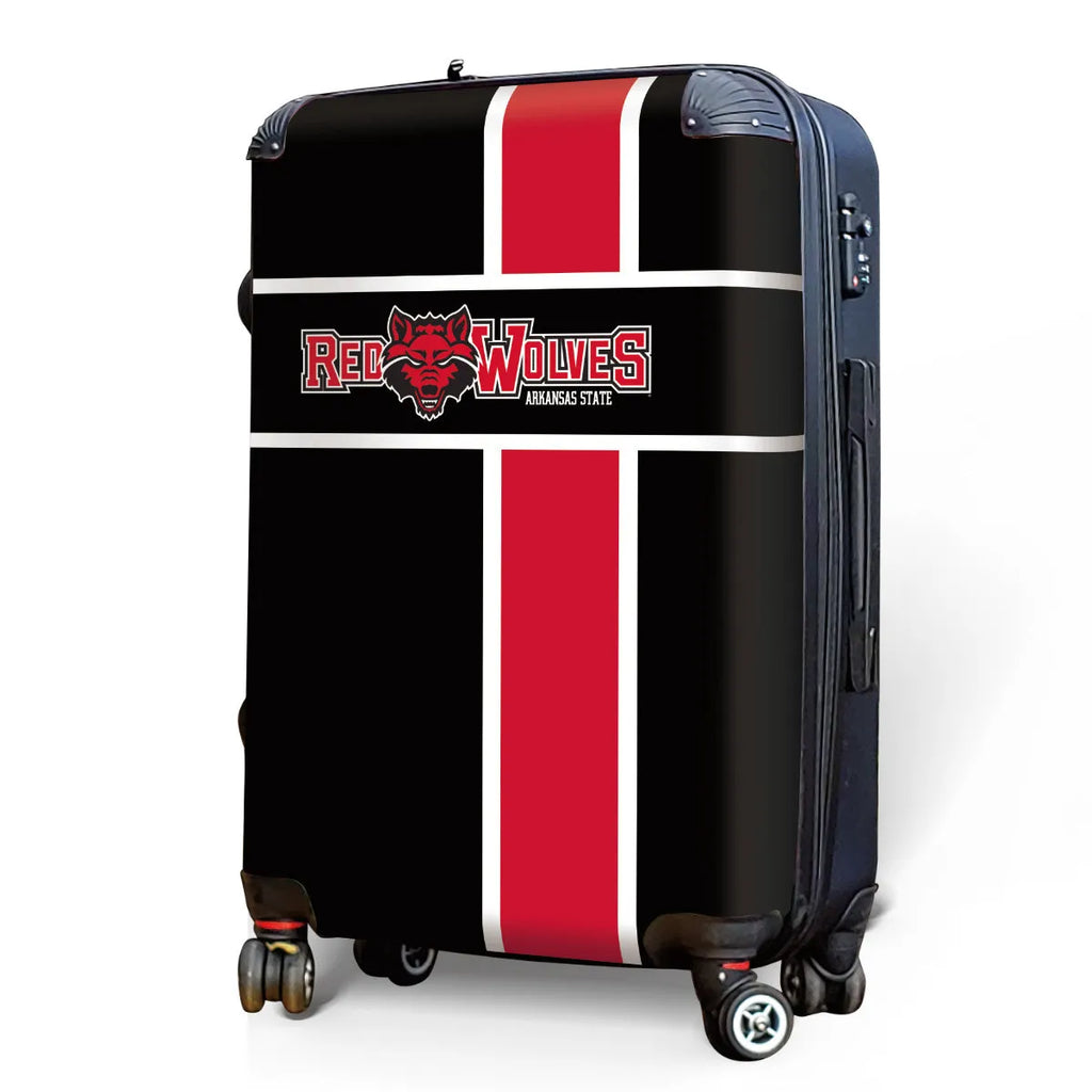 Arkansas State University 20" Carry-On Suitcase Luggage - Cross Stripe