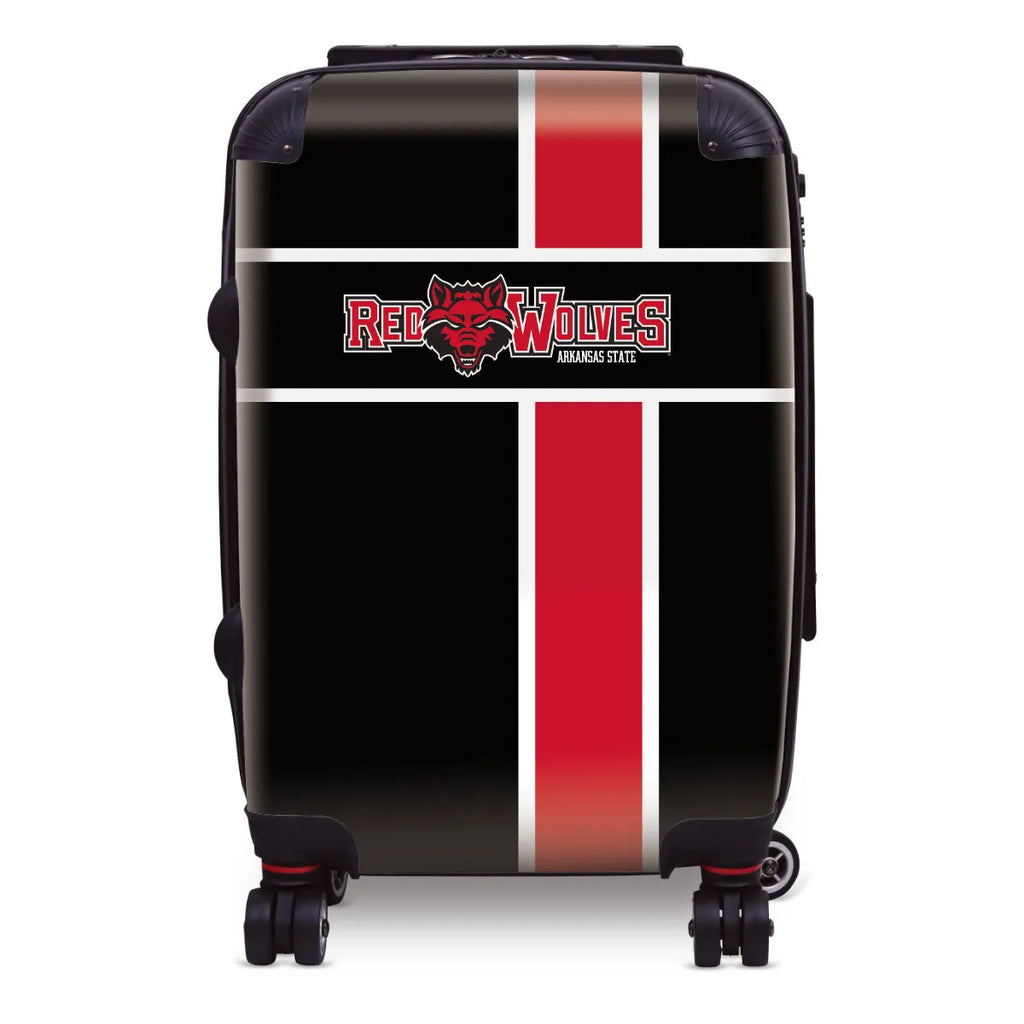 Arkansas State University 20" Carry-On Suitcase Luggage - Cross Stripe