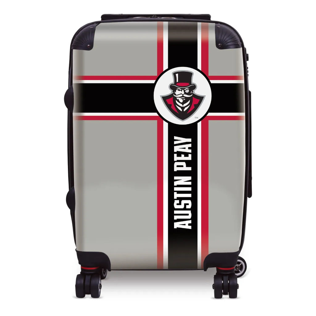 Austin Peay State University 20" Carry-On Suitcase Luggage - Stripe