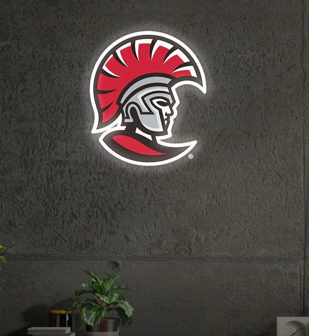 University of Tampa Spartan LED Neon UV Print Sign | Official Fan Merch