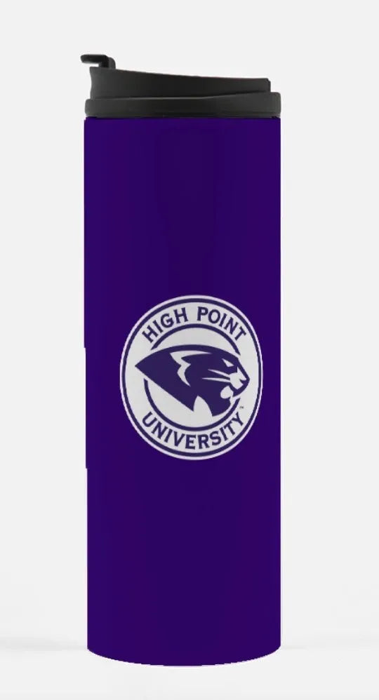 High Point University Thermal Tumbler - Panther Seal 16 oz. | Gifts and Merchandise | Festive Fit Home