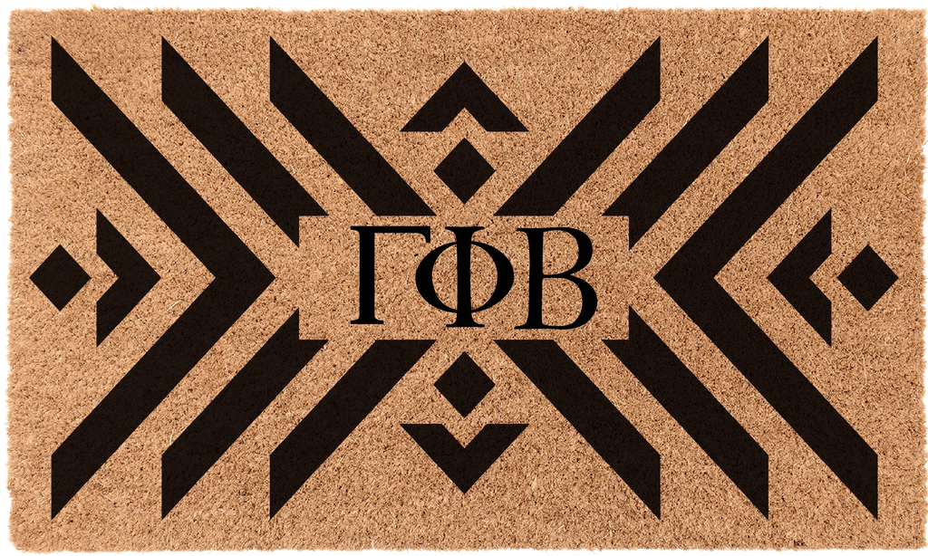 Gamma Phi Beta Coir Doormat - Boho | Custom Dorm Decor | GPhiB Gifts