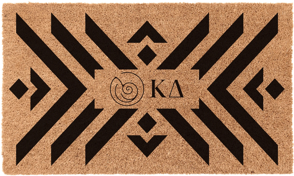 Kappa Delta Coir Doormat - Boho | Custom Dorm Decor | Custom Gifts