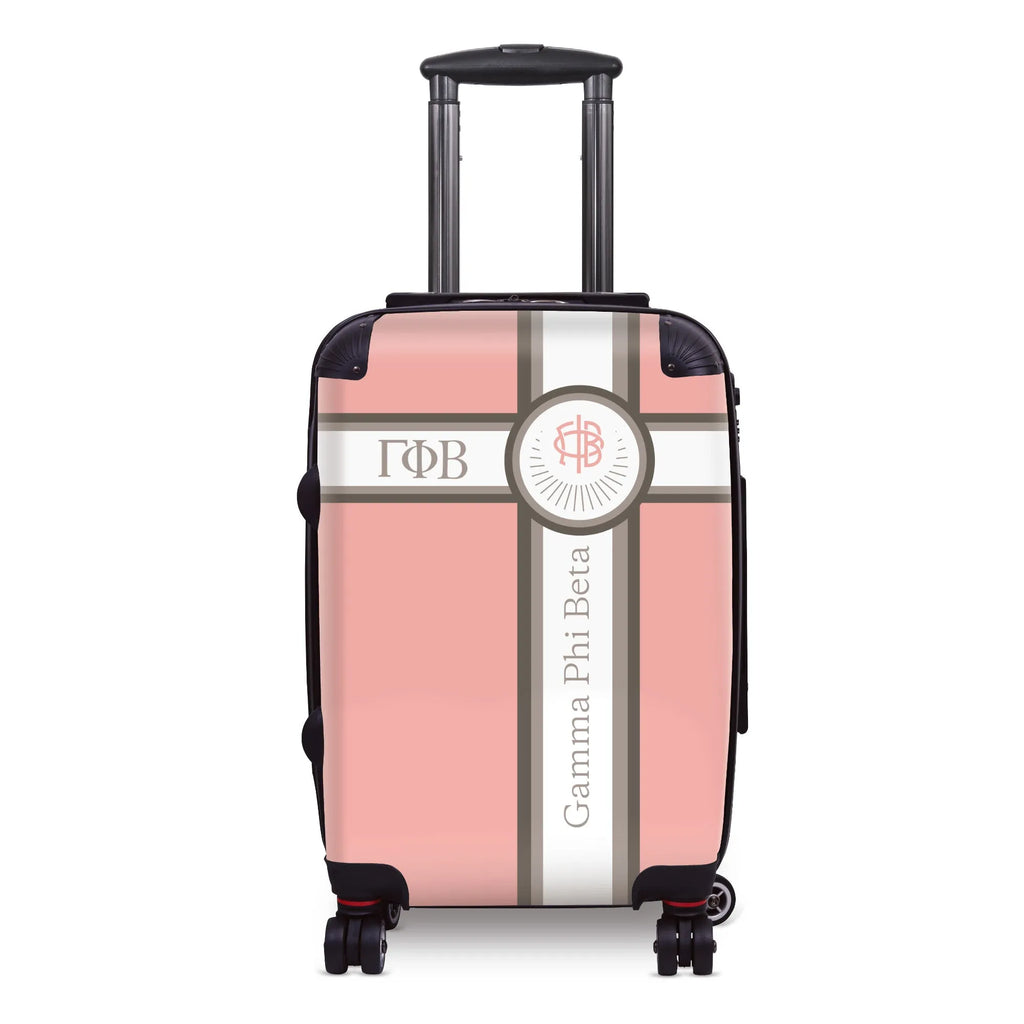 Gamma Phi Beta 20" Carry-on Suitcase Luggage - Cross Stripe | Gifts