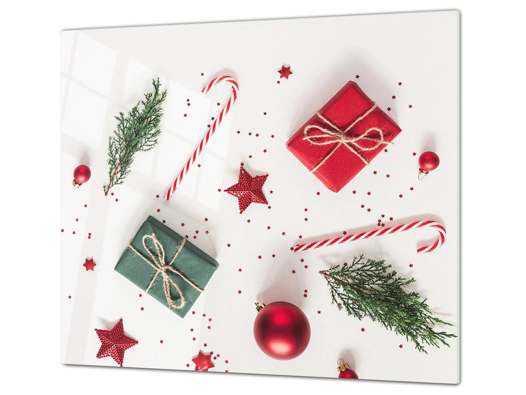 Christmas Serving Platter - Presents & Candy Canes Holiday Party Tray