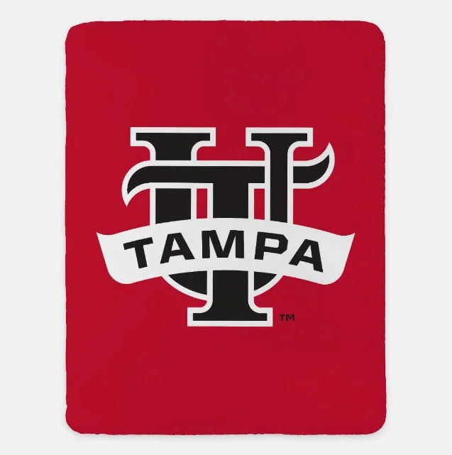 University of Tampa Blanket XL 60x80 UTampa Banner | Spartan Fan Merch | Gifts | Festive Fit Home