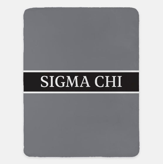 Sigma Chi XL 60x80 Blanket - Traditional Center Band | Official Merch