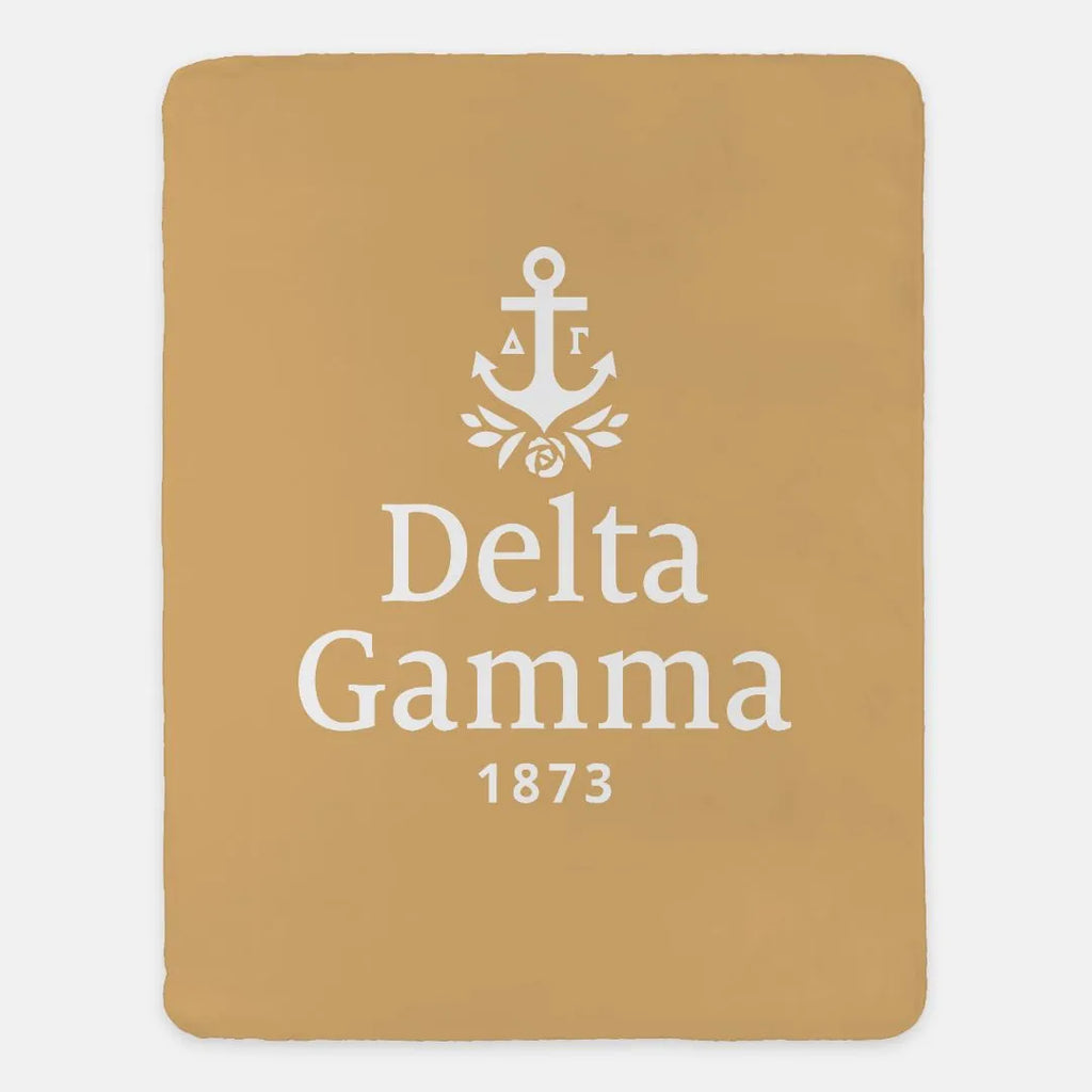 Delta Gamma Traditional Blanket - 60"x80" | Custom Gifts | Dorm Decor | Festive Fit Home