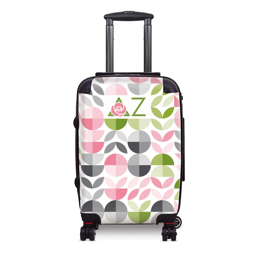 Delta Zeta 20" Carry-on Suitcase Luggage - Geo Petals | DZ Gifts